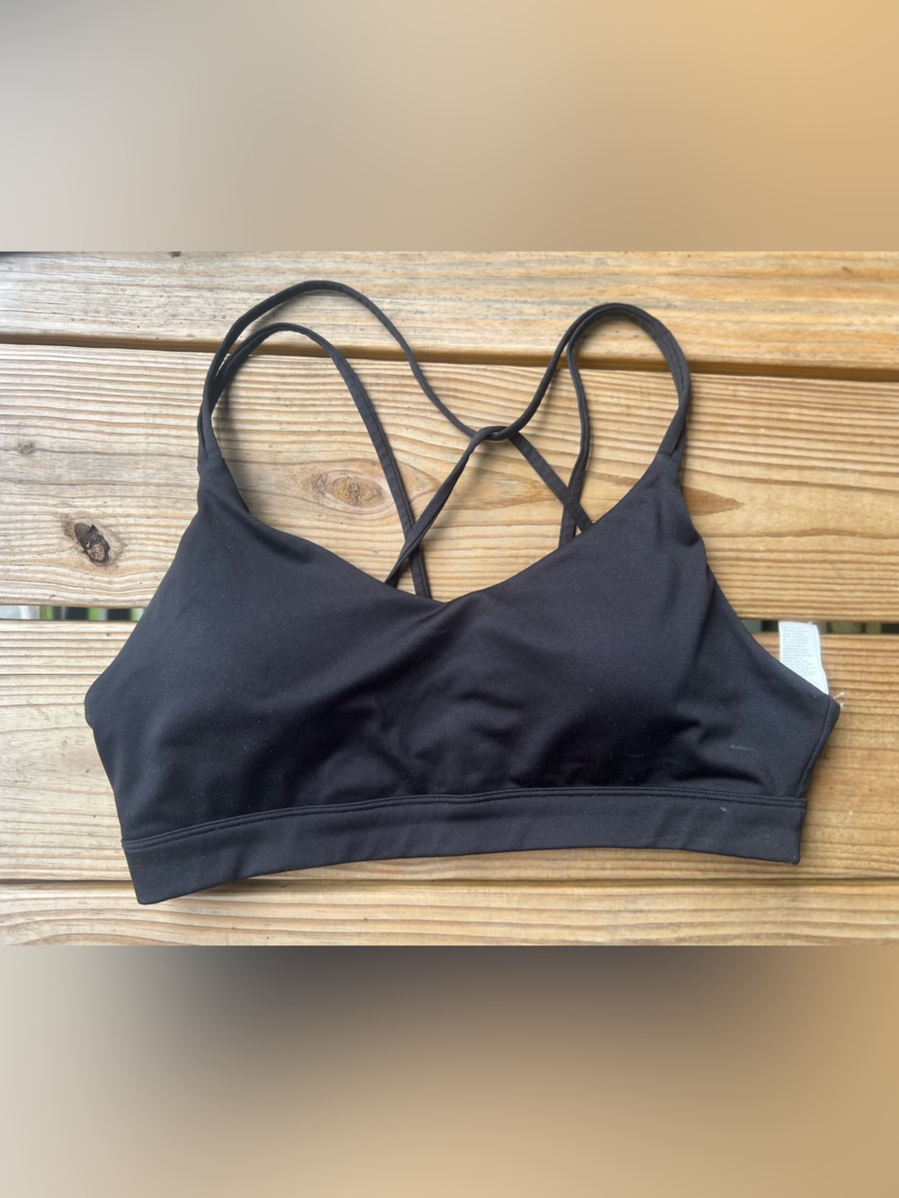 Old Navy Large Black Women’s Padded Strappy Sports Bra